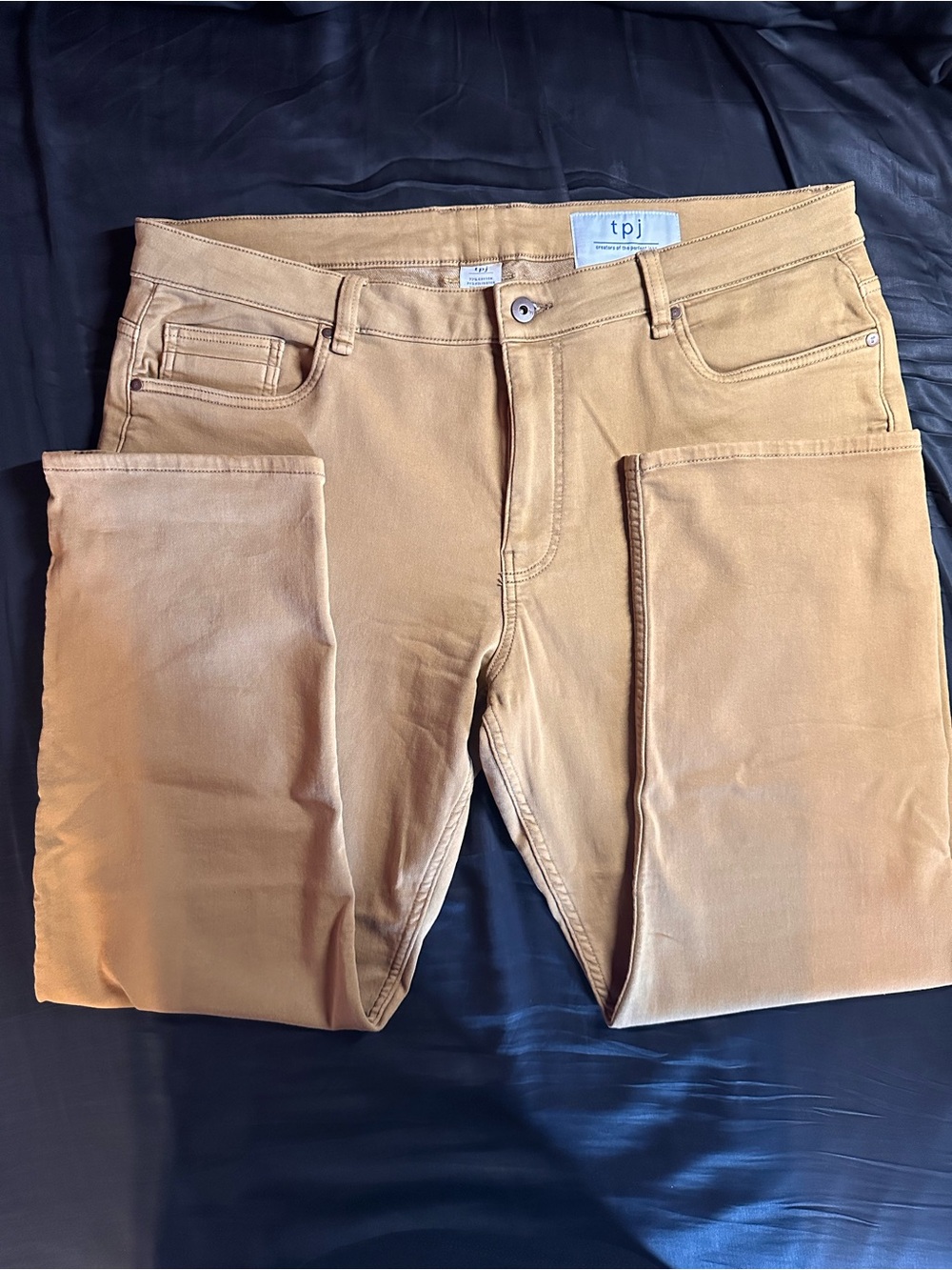 TPJ The Perfect Jean Denkhaki Athletic Fit 40x30 Light Khaki Stretch Pants
